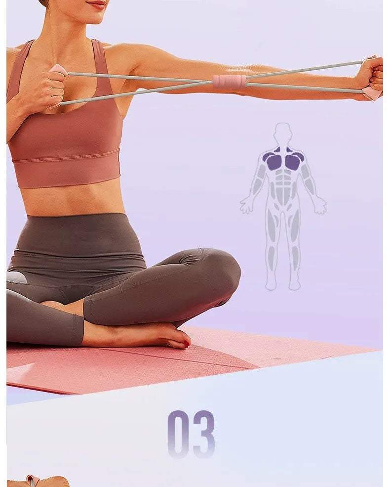 Yoga Elastic Resistance Band – Shoulder & Full-Body Stretch