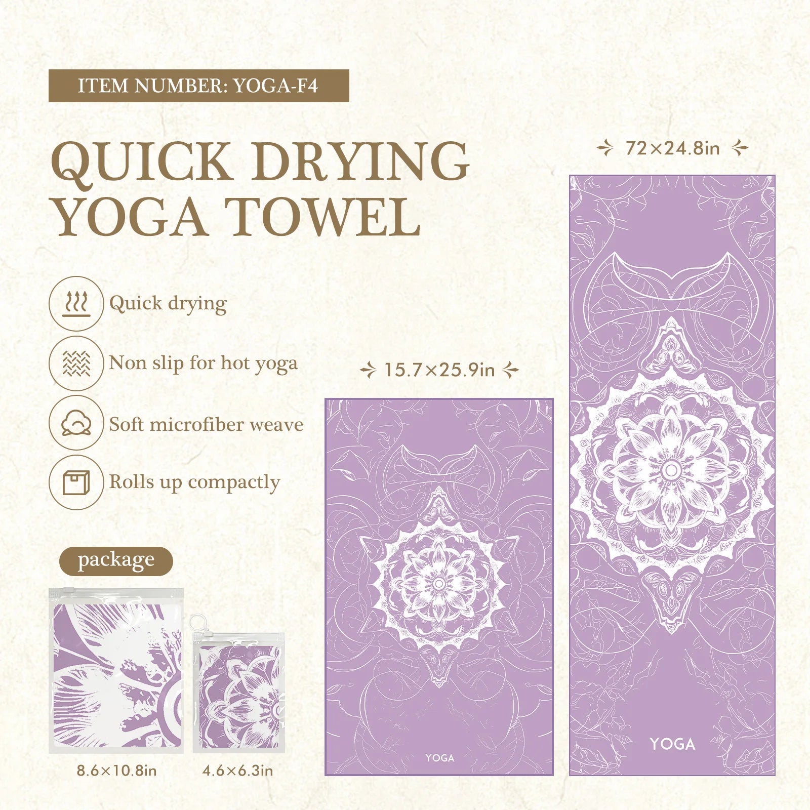 Eco-Friendly Yoga Mat Cover – Anti-Slip & Quick-Dry