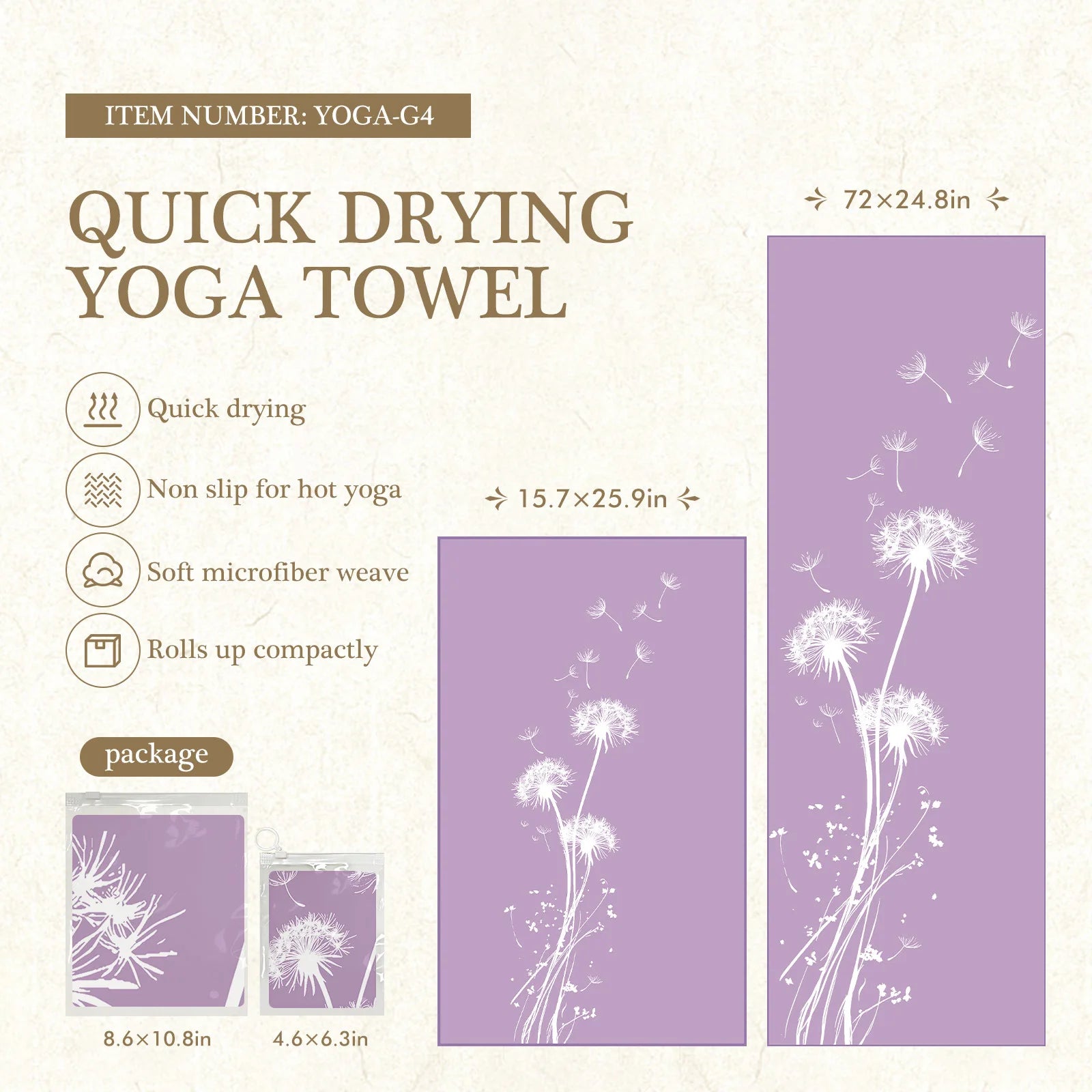 Eco-Friendly Yoga Mat Cover – Anti-Slip & Quick-Dry