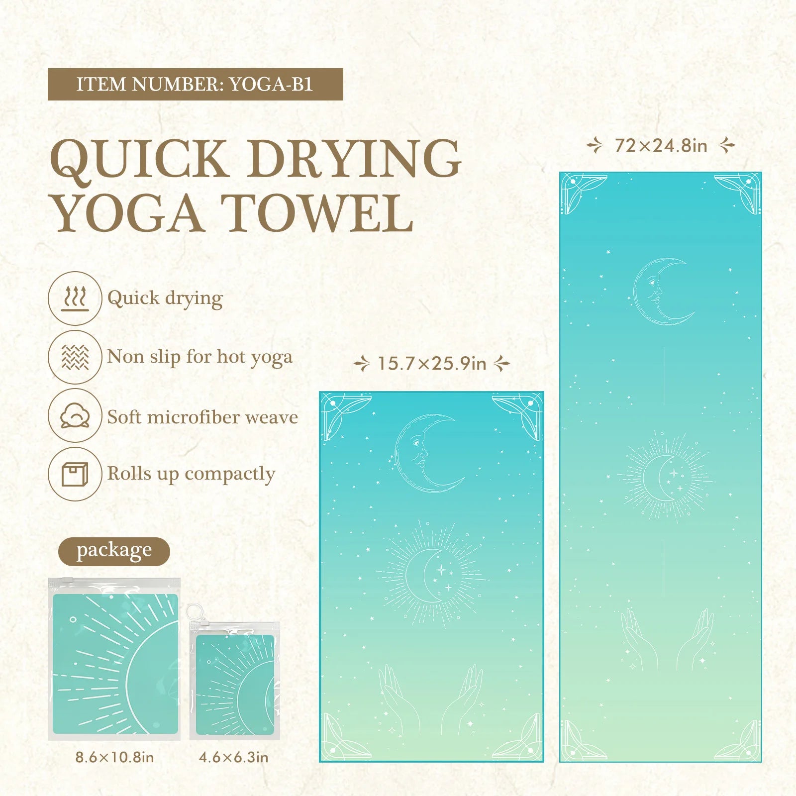 Eco-Friendly Yoga Mat Cover – Anti-Slip & Quick-Dry