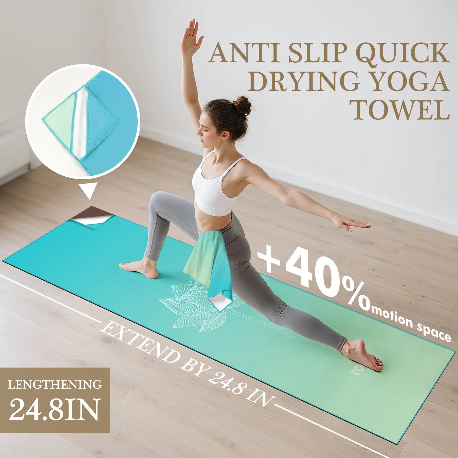 Eco-Friendly Yoga Mat Cover – Anti-Slip & Quick-Dry