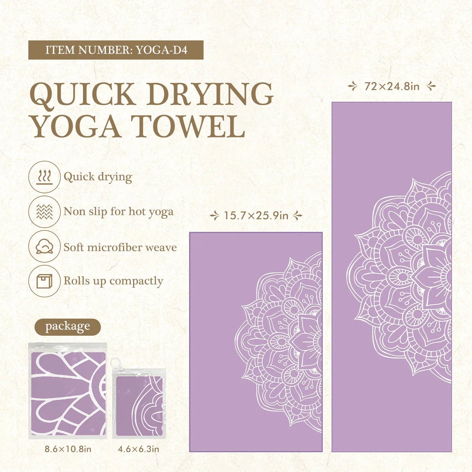 Eco-Friendly Yoga Mat Cover – Anti-Slip & Quick-Dry