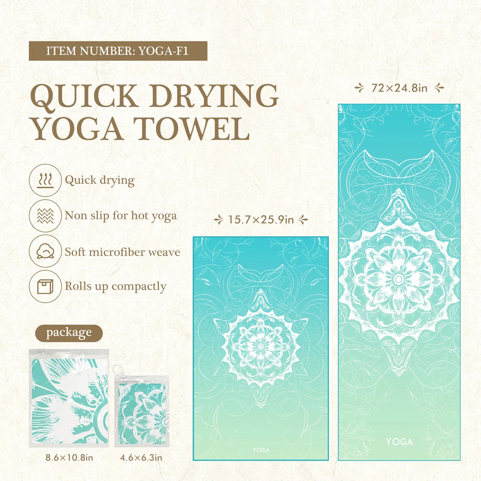 Eco-Friendly Yoga Mat Cover – Anti-Slip & Quick-Dry