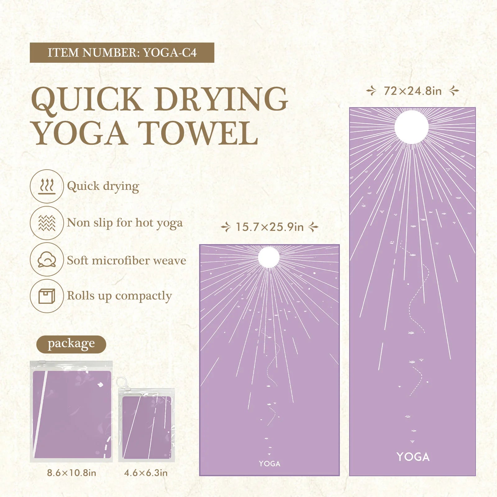 Eco-Friendly Yoga Mat Cover – Anti-Slip & Quick-Dry