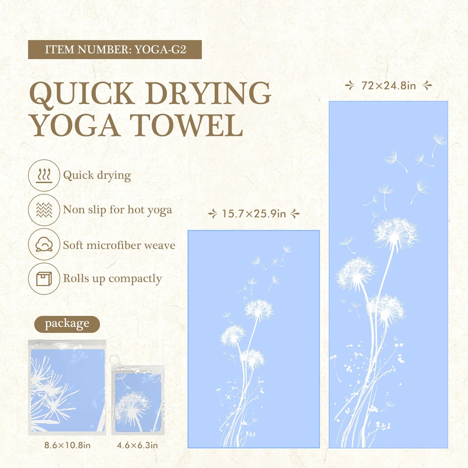 Eco-Friendly Yoga Mat Cover – Anti-Slip & Quick-Dry