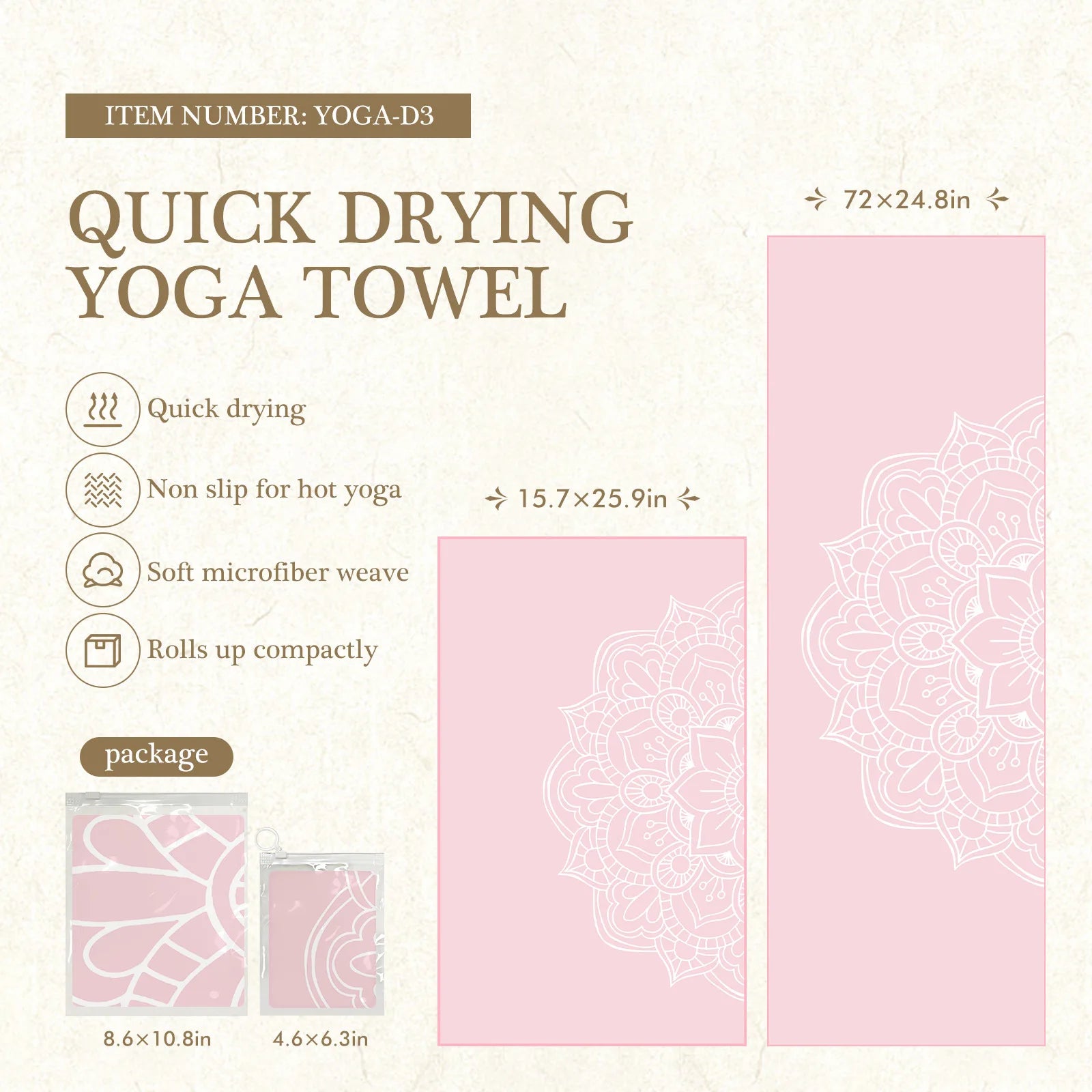 Eco-Friendly Yoga Mat Cover – Anti-Slip & Quick-Dry