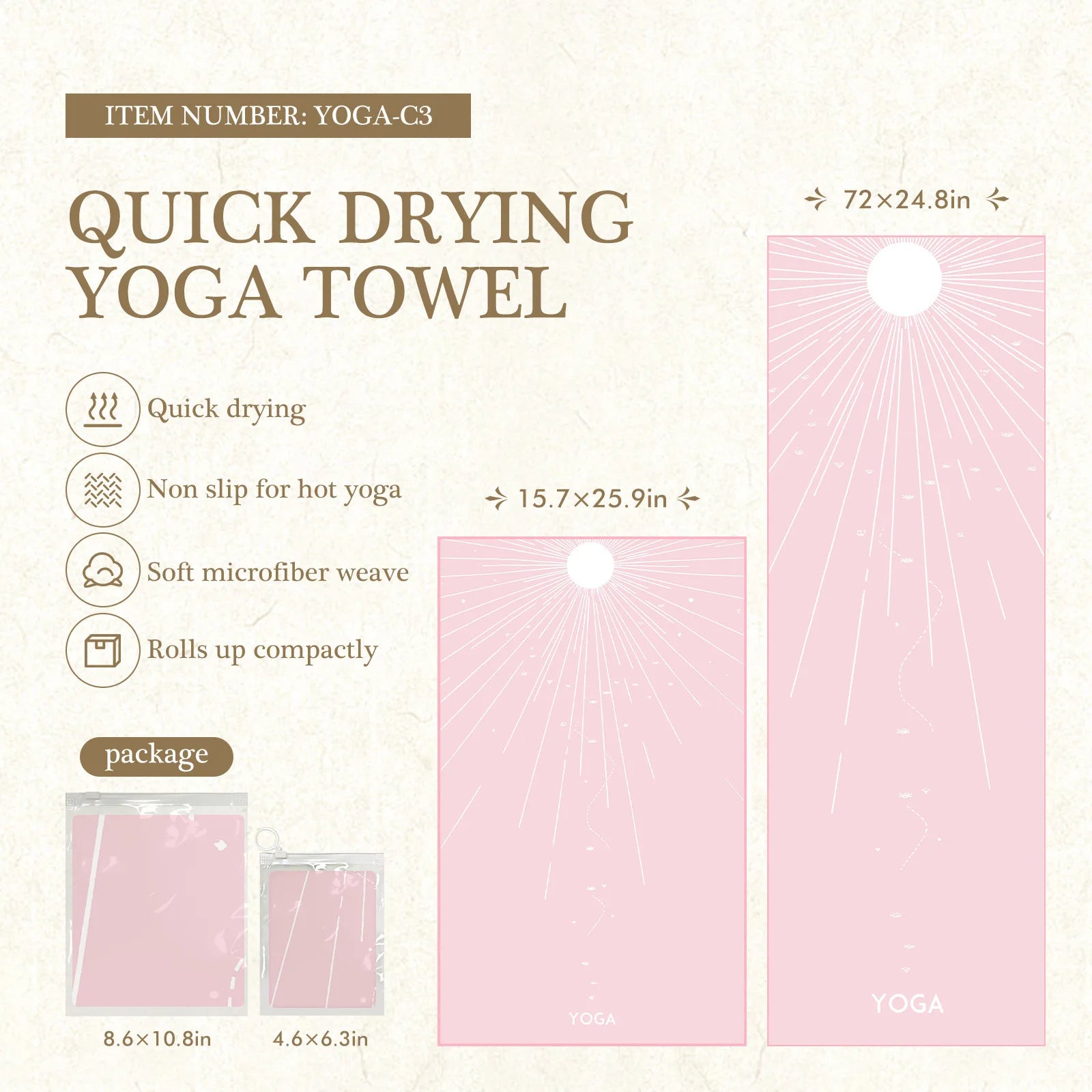 Eco-Friendly Yoga Mat Cover – Anti-Slip & Quick-Dry