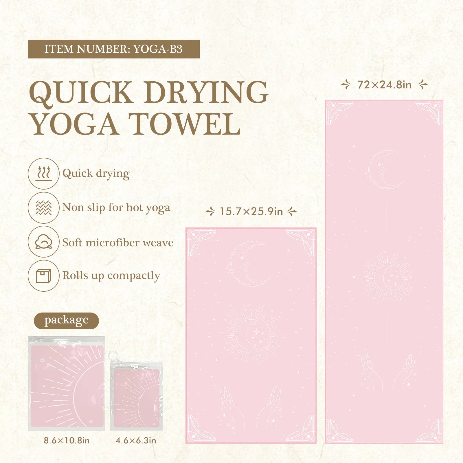 Eco-Friendly Yoga Mat Cover – Anti-Slip & Quick-Dry