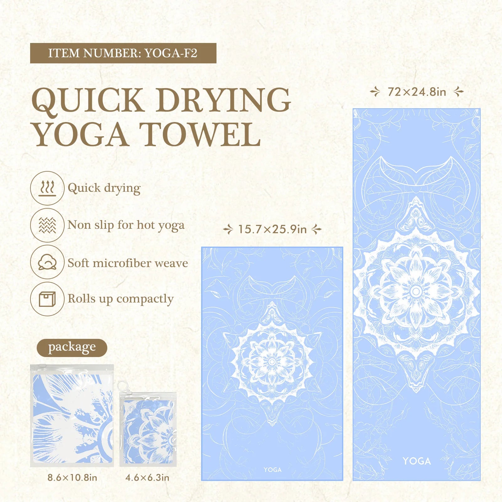 Eco-Friendly Yoga Mat Cover – Anti-Slip & Quick-Dry