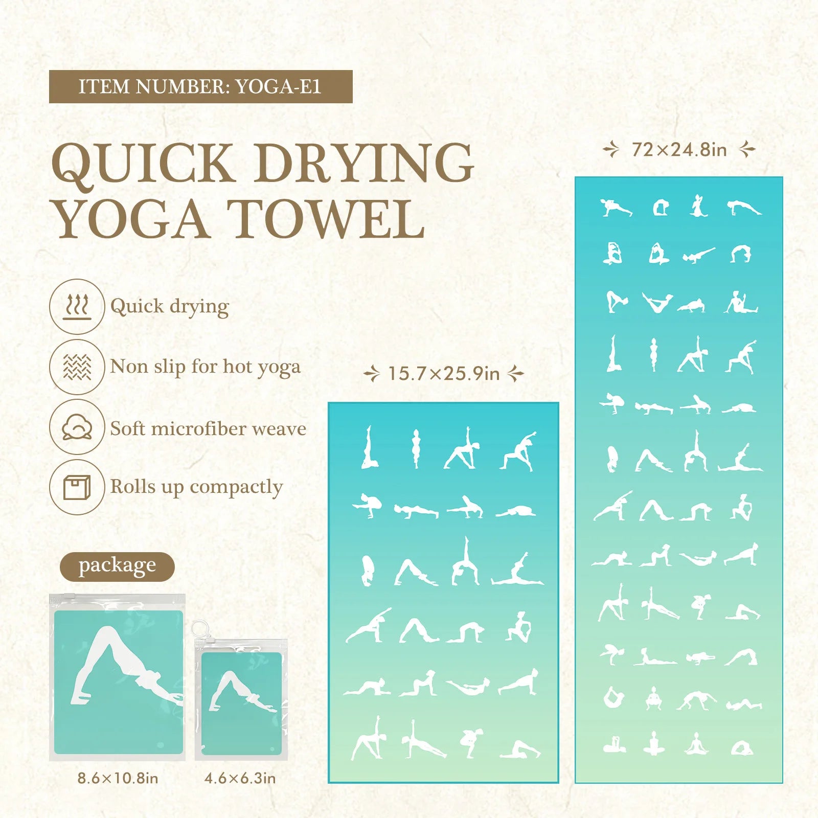 Eco-Friendly Yoga Mat Cover – Anti-Slip & Quick-Dry