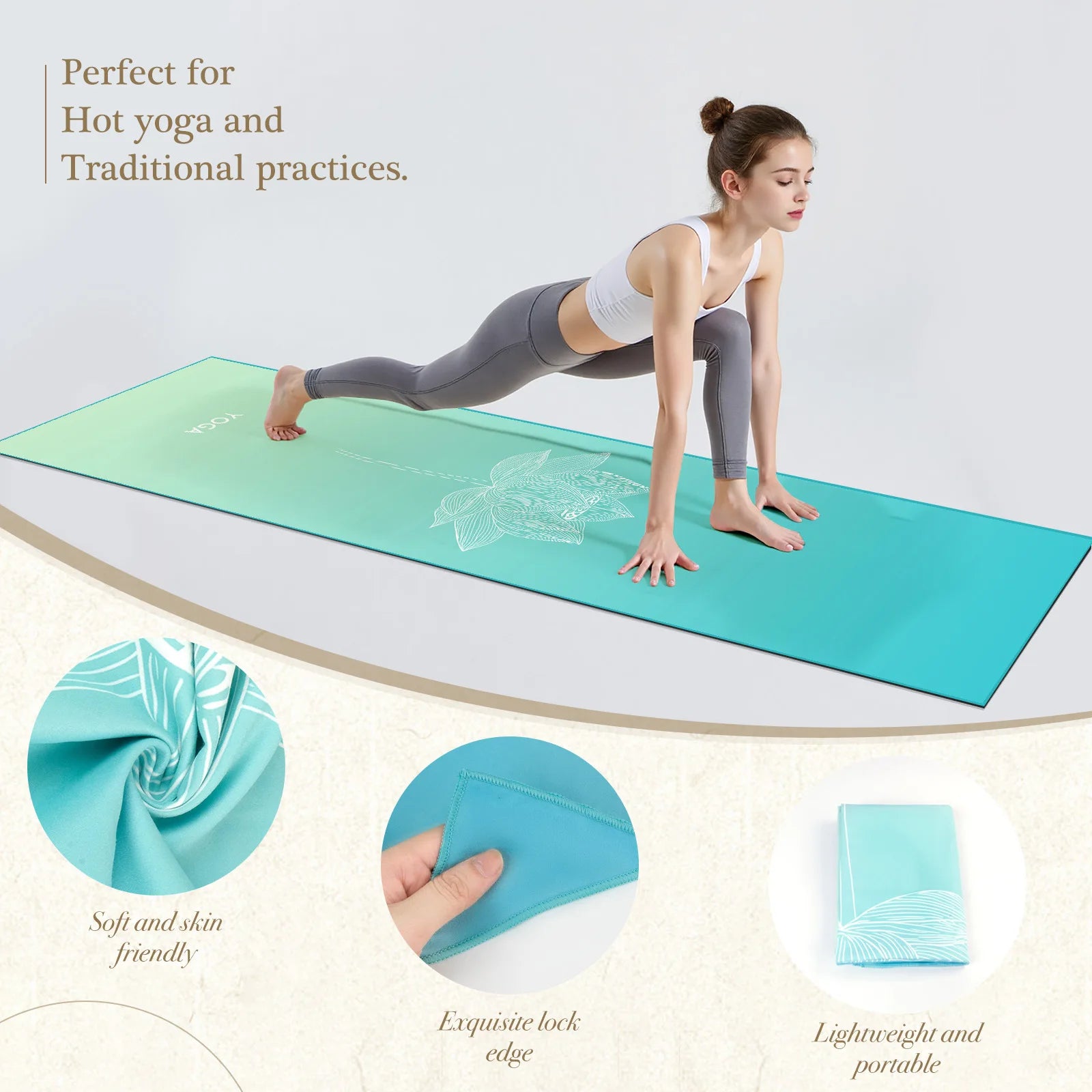 Eco-Friendly Yoga Mat Cover – Anti-Slip & Quick-Dry
