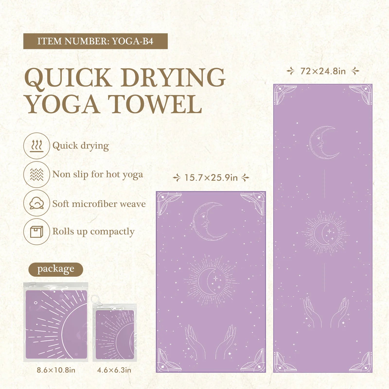 Eco-Friendly Yoga Mat Cover – Anti-Slip & Quick-Dry