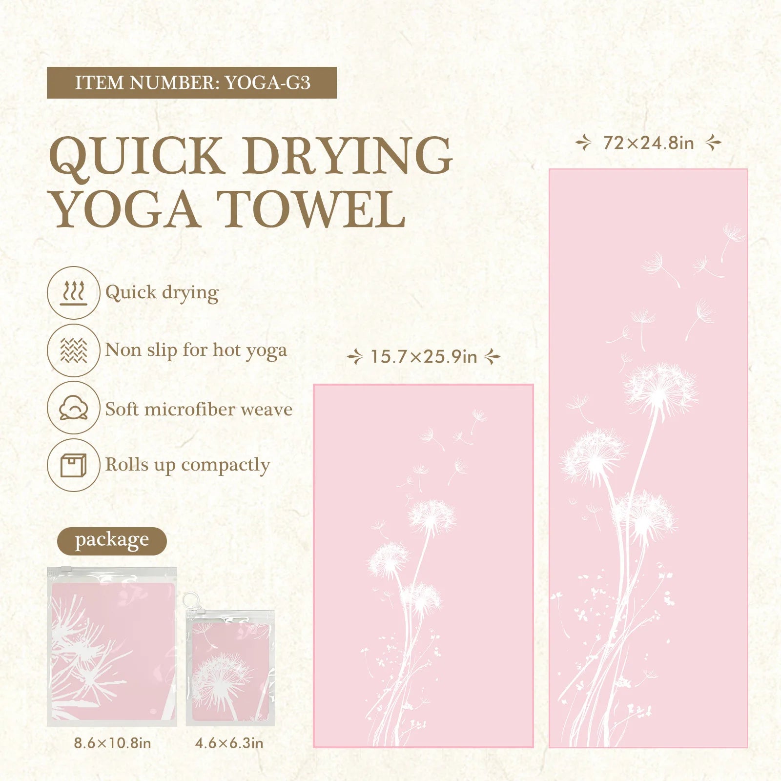 Eco-Friendly Yoga Mat Cover – Anti-Slip & Quick-Dry